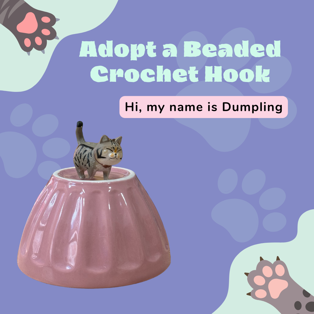 Adopt a Beaded Crochet Hook- Dumpling