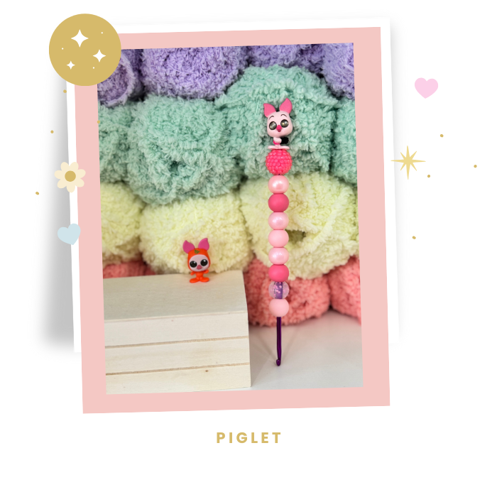 Interchangeable Topper Crochet Hook and/Or AmiStixTM - Made with  Winnie the Pooh Doorables
