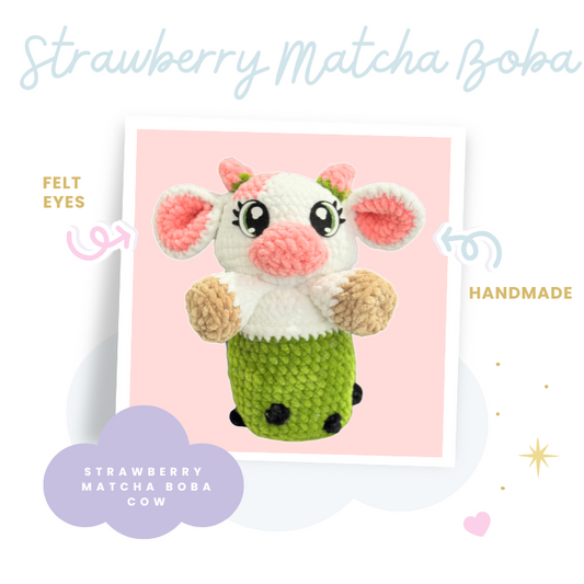 Strawberry Matcha Boba