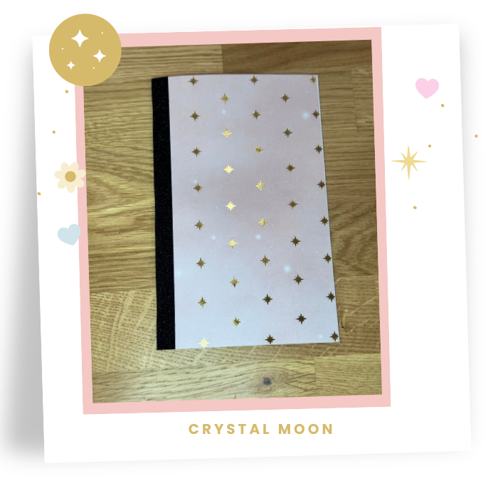 8x5 Crystal Moon (Ultra Bright White) Travelers Note Book
