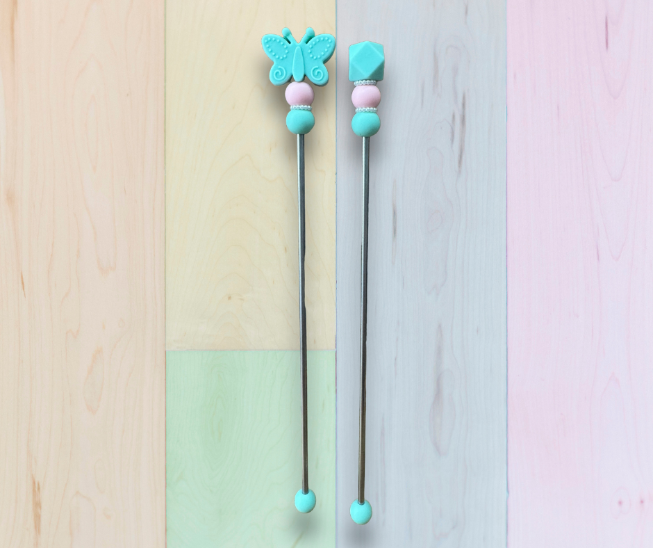 AmiStix™️ tool Mint and Pink Butterflies