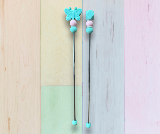 AmiStix™️ tool Mint and Pink Butterflies