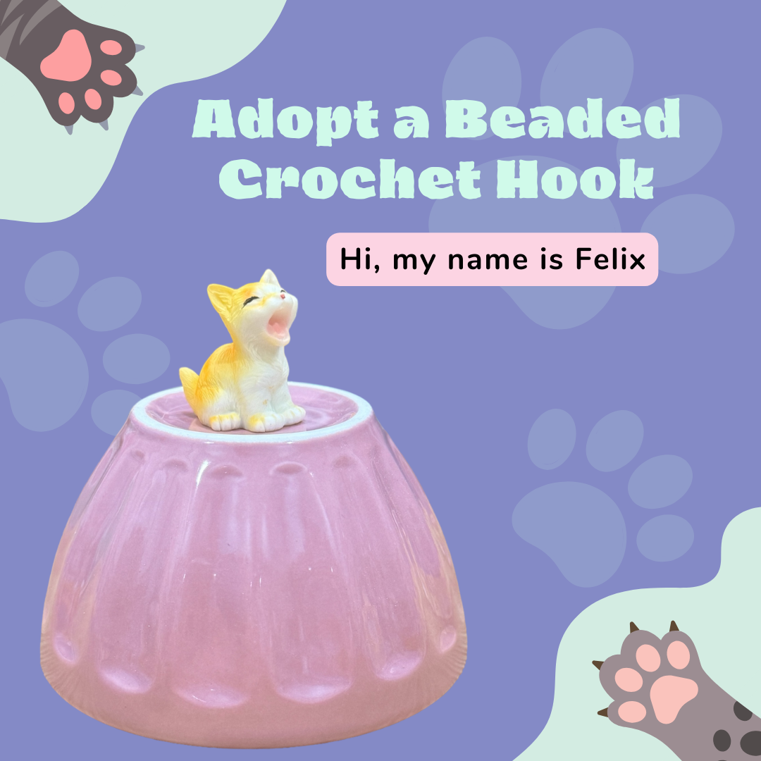 Adopt a Beaded Crochet Hook- Felix