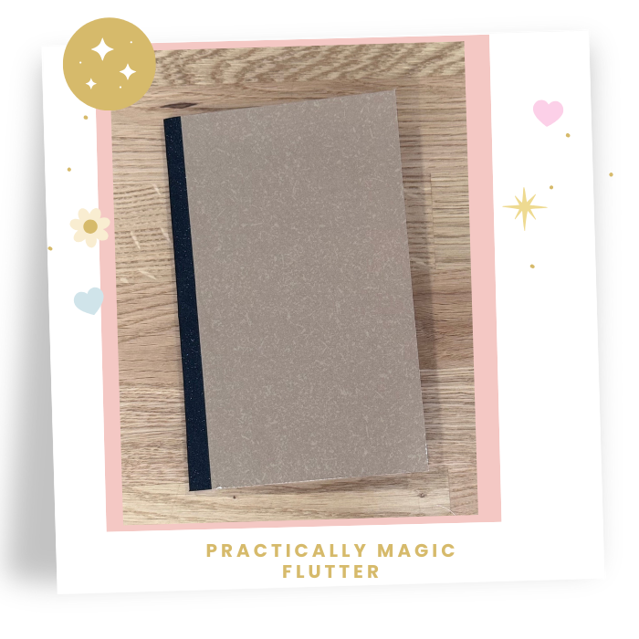 8x5 Pack of 3  Practically Magic Travelers Note Book: Flutter