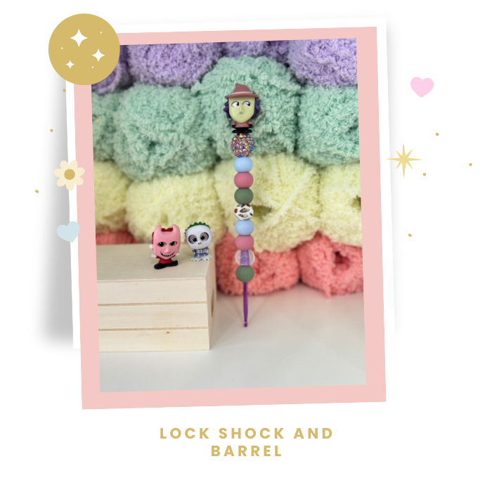 Interchangeable Topper Crochet Hook and/Or AmiStixTM - Made with Nightmare Before Christmas Doorables