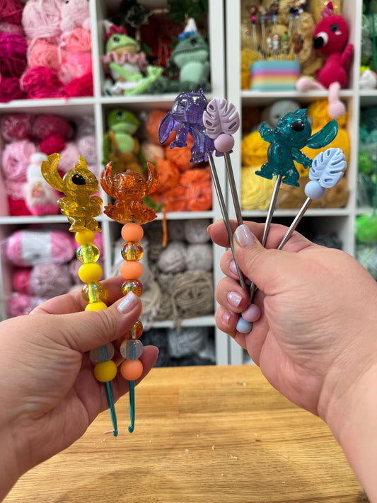 Choose Beaded Crochet Hook and/or Amistix Jelly Stitch