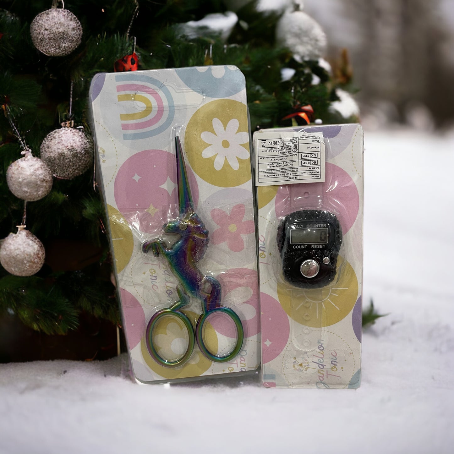 A Blingy counter and Unicorn Scissors