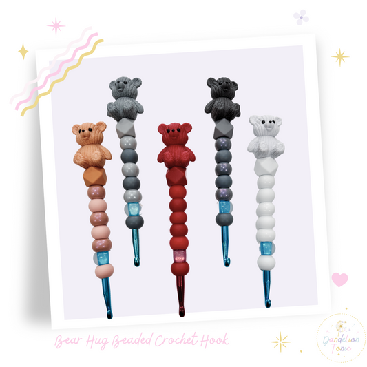 Beaded Crochet Hook Bear Hug Limited Edition