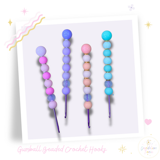 Gumball Beaded Crochet Hooks