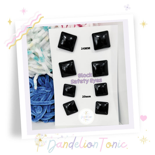 Resin Block Safety Eyes Singles