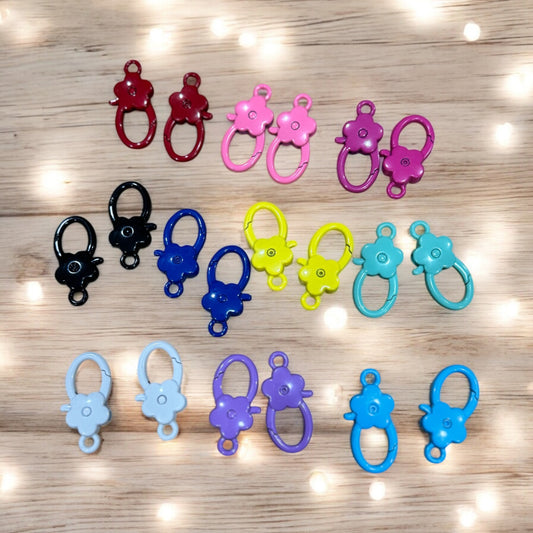 20 pack flower Key Chain Clasps