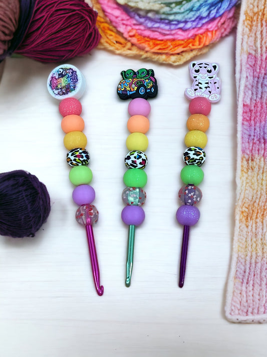 Crochet Hook Lisa Frank Inspired set