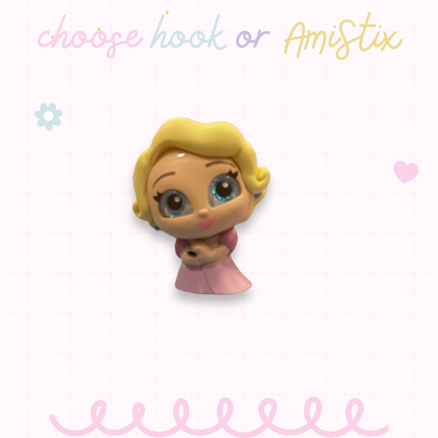 Choose Beaded Crochet Hook and/Or AmiStixTM - Made with Tiana Disney Doorables