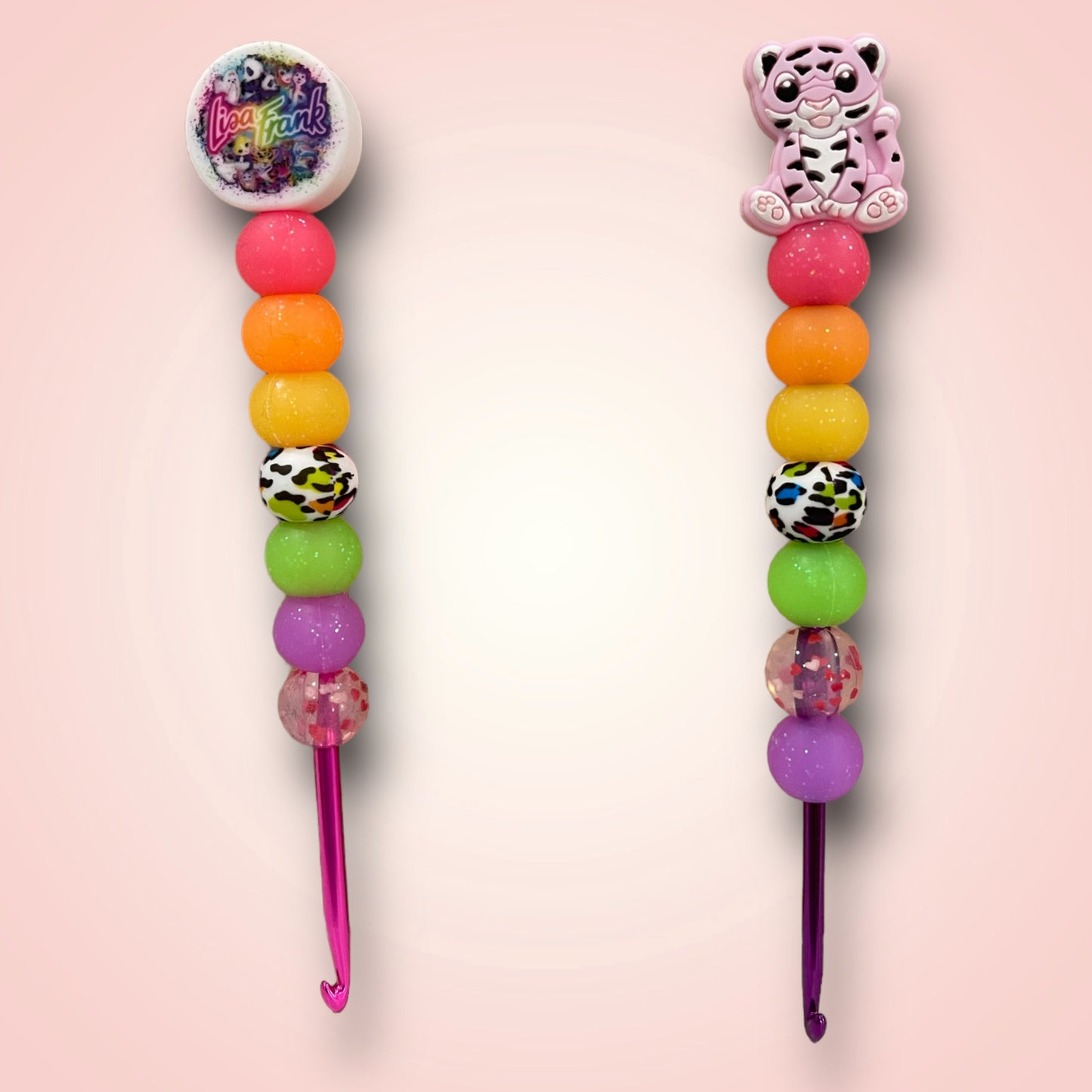 Crochet Hook Lisa Frank Inspired