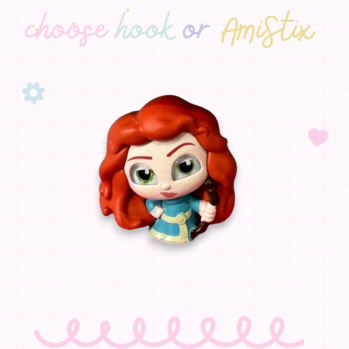 Choose Beaded Crochet Hook and/Or AmiStixTM - Made with Merida Disney Doorables