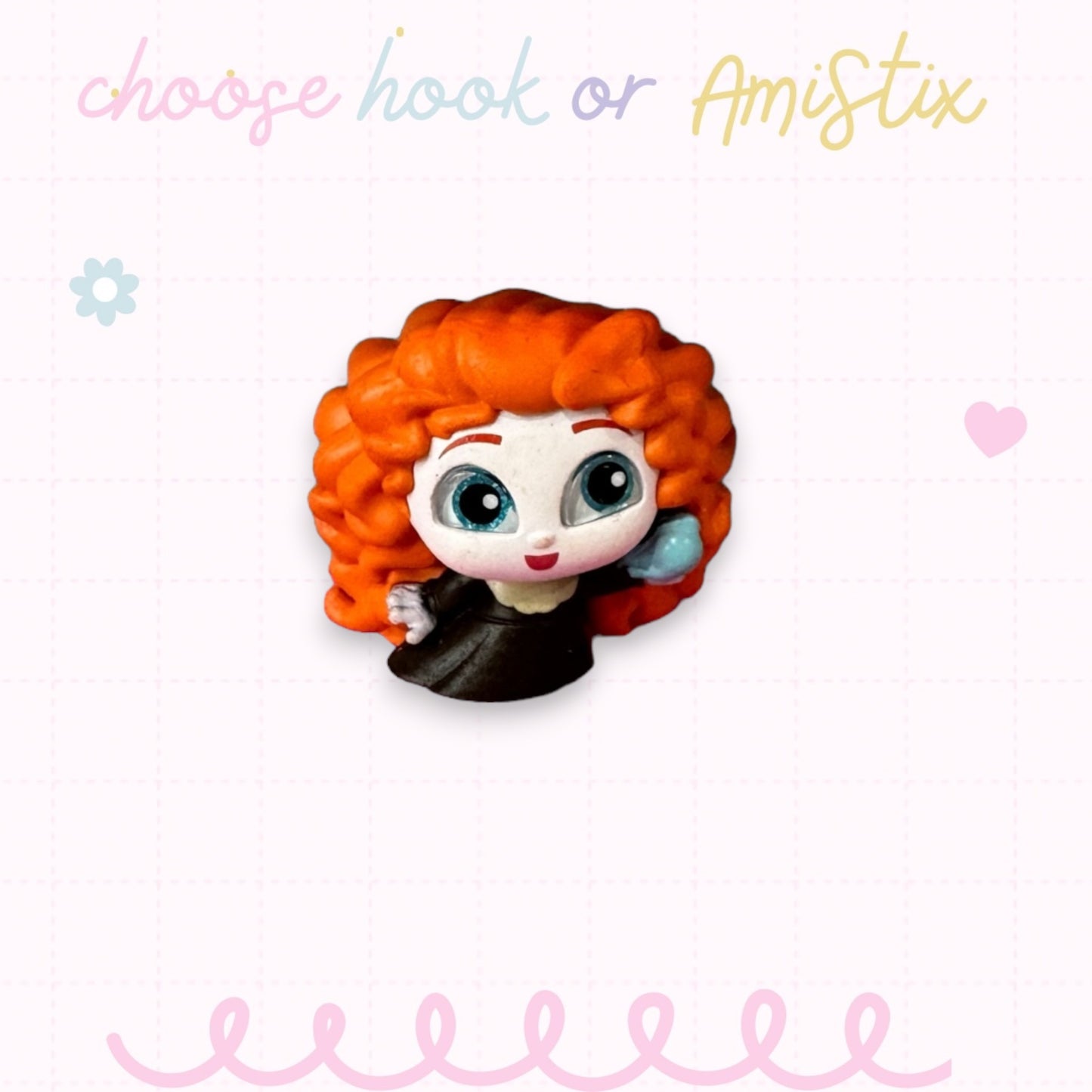 Choose Beaded Crochet Hook and/Or AmiStixTM - Made with Merida Disney Doorables