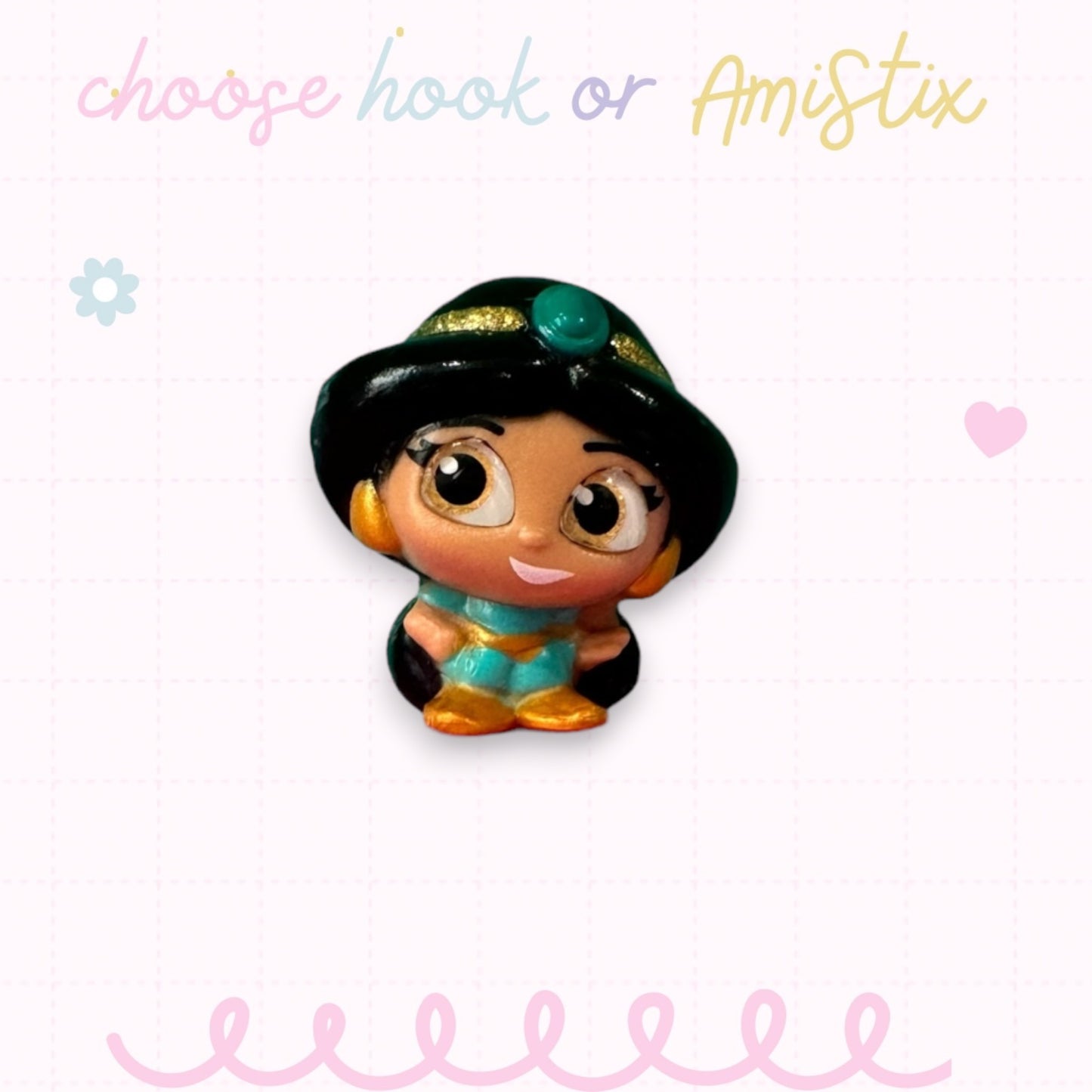 Choose Beaded Crochet Hook and/Or AmiStixTM - Made with Aladdin Disney Doorables