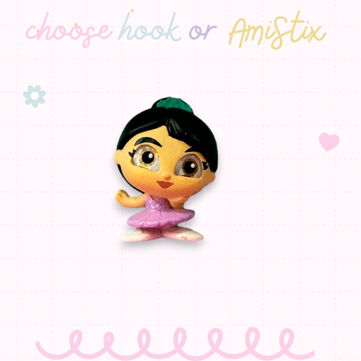 Choose Beaded Crochet Hook and/Or AmiStixTM - Made with Mulan Disney Doorables