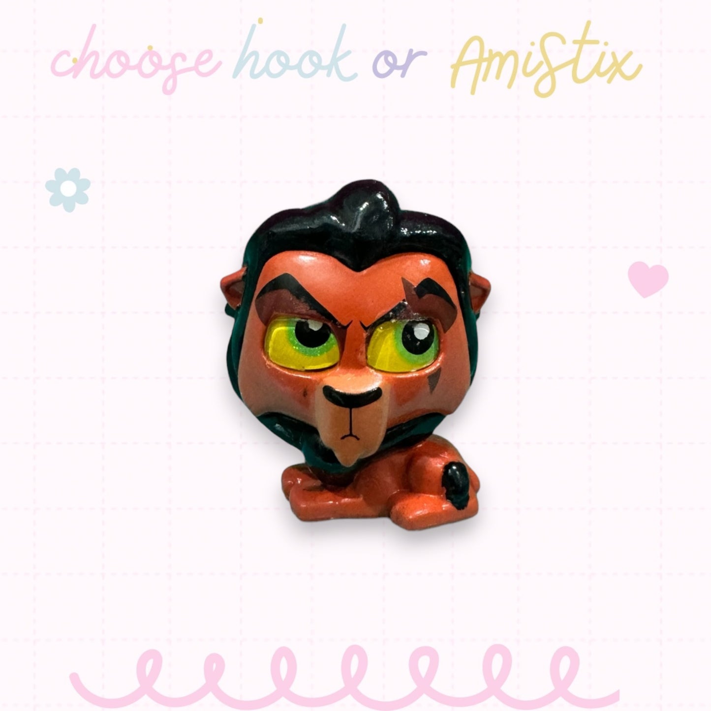 Choose Beaded Crochet Hook and/Or AmiStixTM - Made with Lion King Doorables