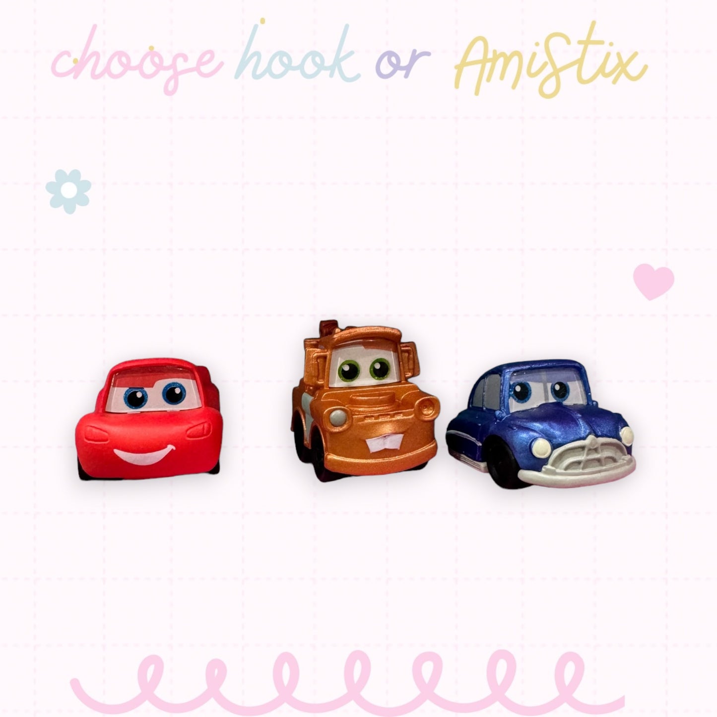 Choose Beaded Crochet Hook and/Or AmiStixTM - Made with Cars Doorables