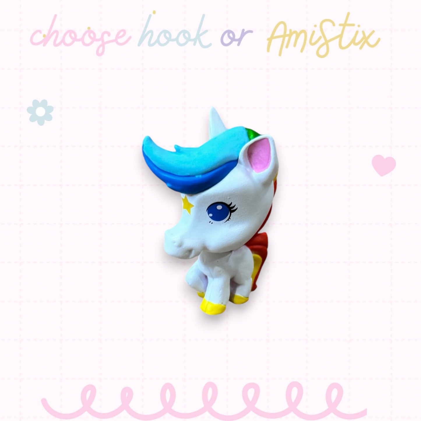 Choose Beaded Crochet Hook and/Or AmiStixTM -  Made with Rainbow Brite Cheebee!