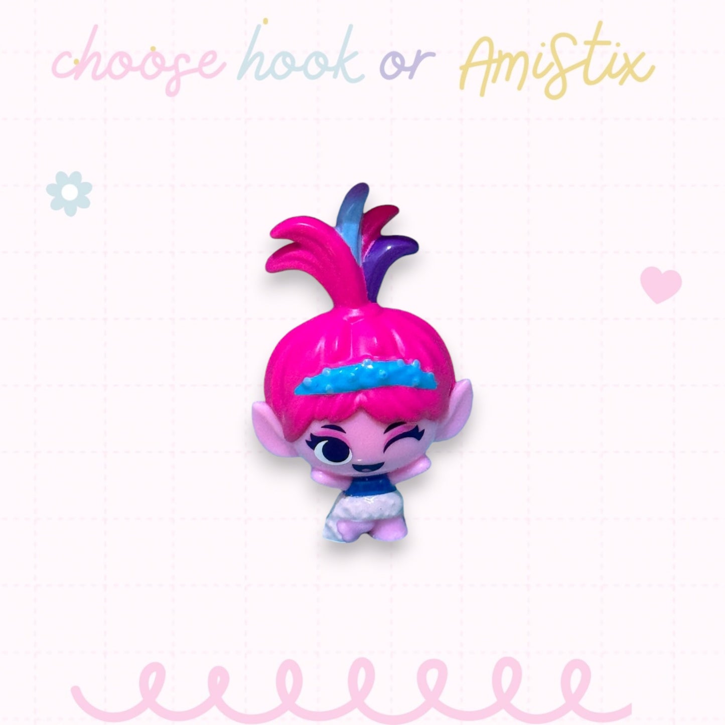 Choose Beaded Crochet Hook and/Or AmiStixTM - Made with Trolls Mineez by Dreamworks