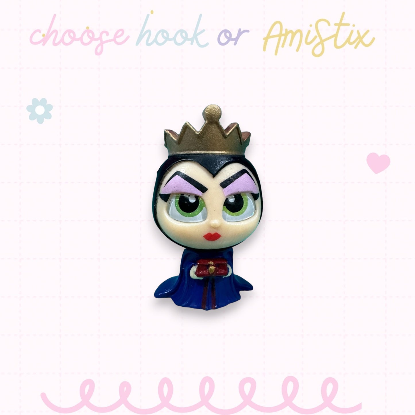 Choose Beaded Crochet Hook and/Or AmiStixTM - Made with Snow White Disney Doorables