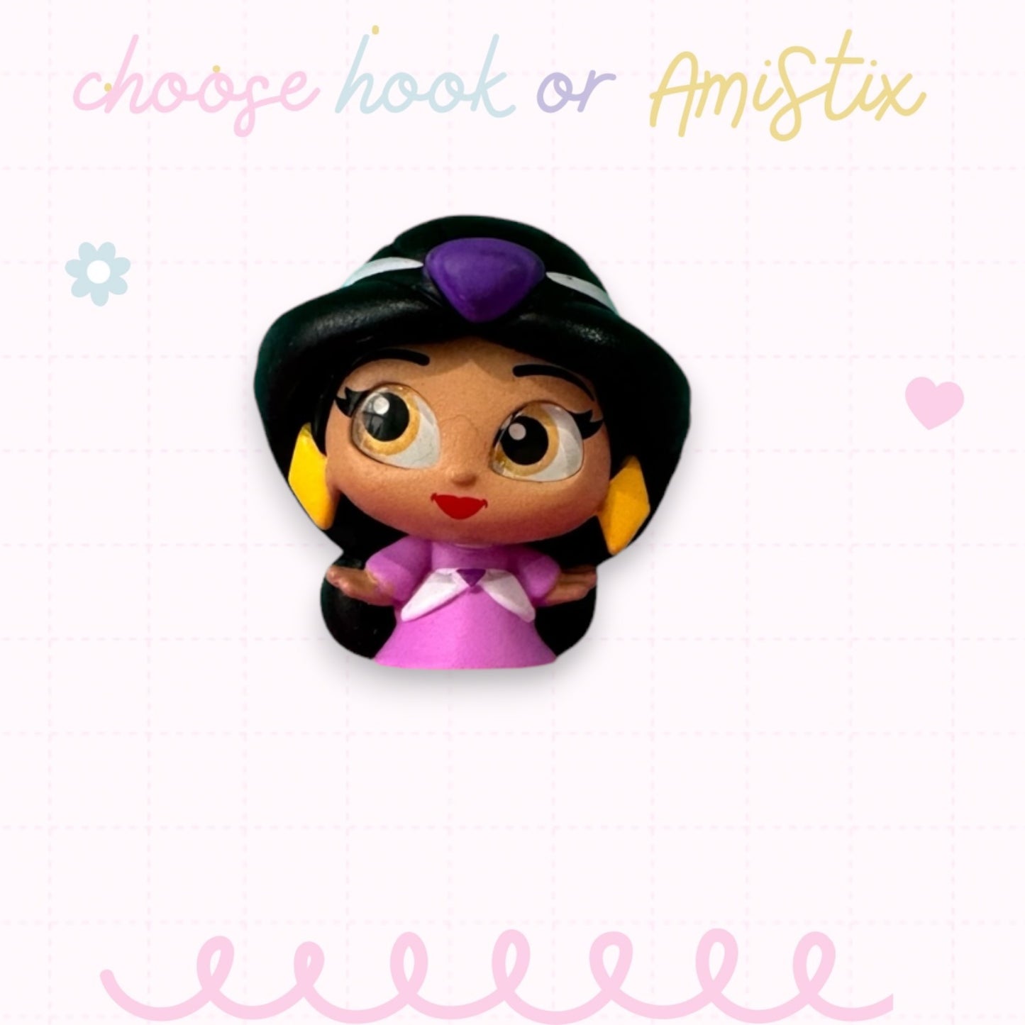 Choose Beaded Crochet Hook and/Or AmiStixTM - Made with Aladdin Disney Doorables