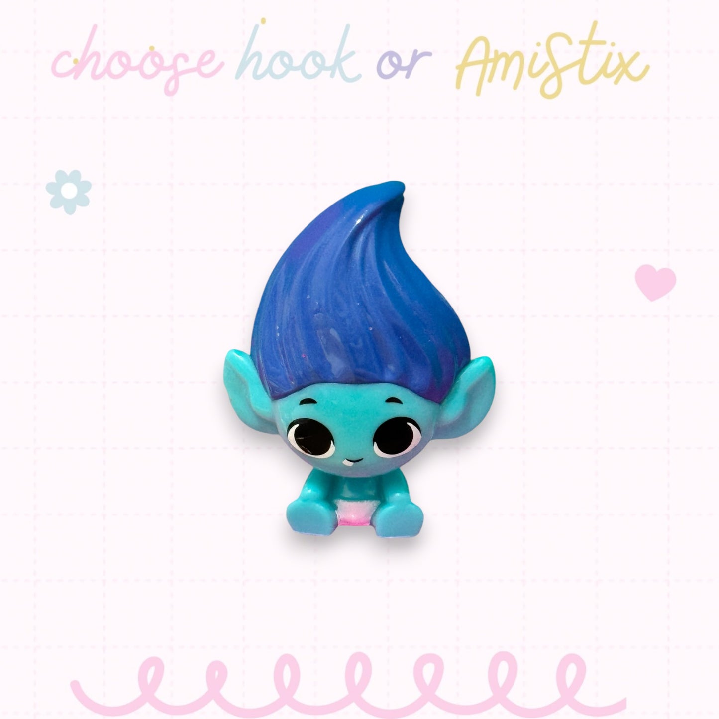 Choose Beaded Crochet Hook and/Or AmiStixTM - Made with Trolls Mineez by Dreamworks