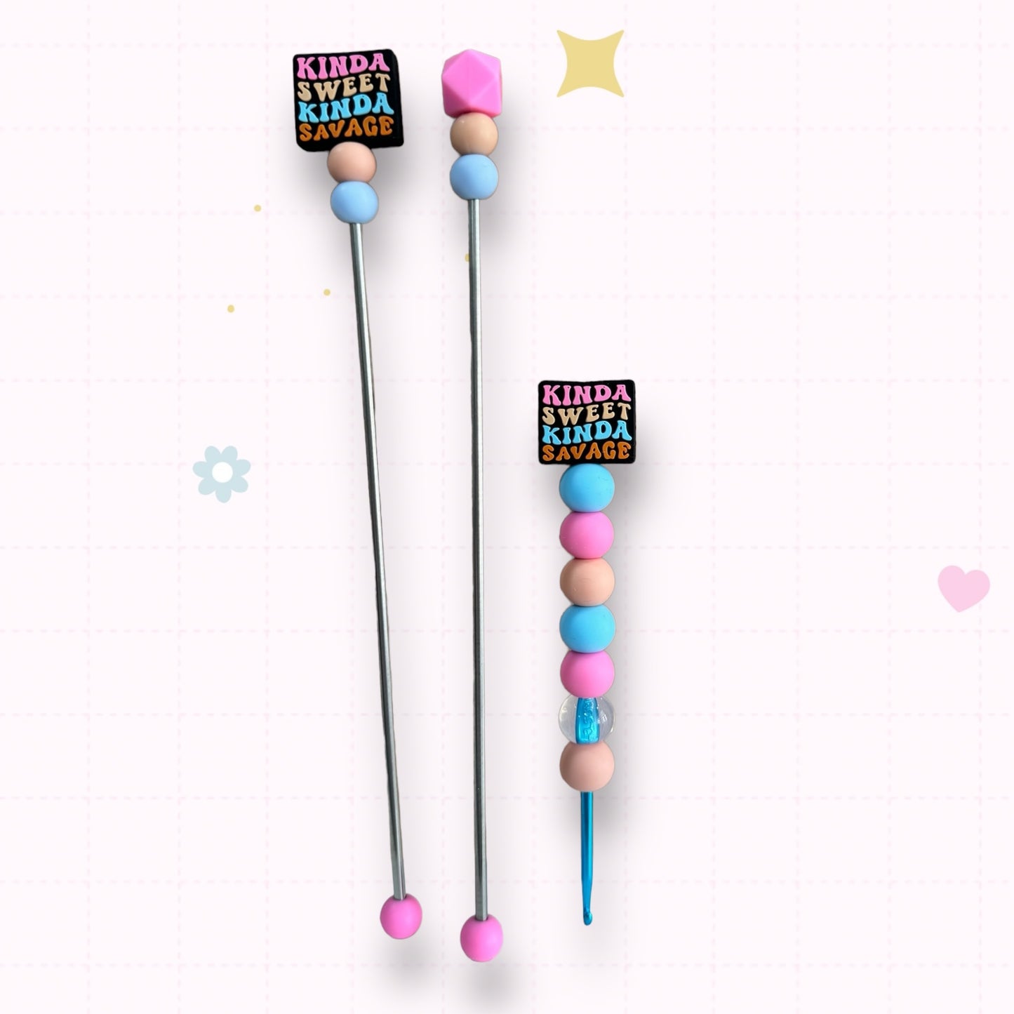 Choose Beaded Crochet Hook and/Or AmiStixTM - Kinda Sweet Kinda Savage