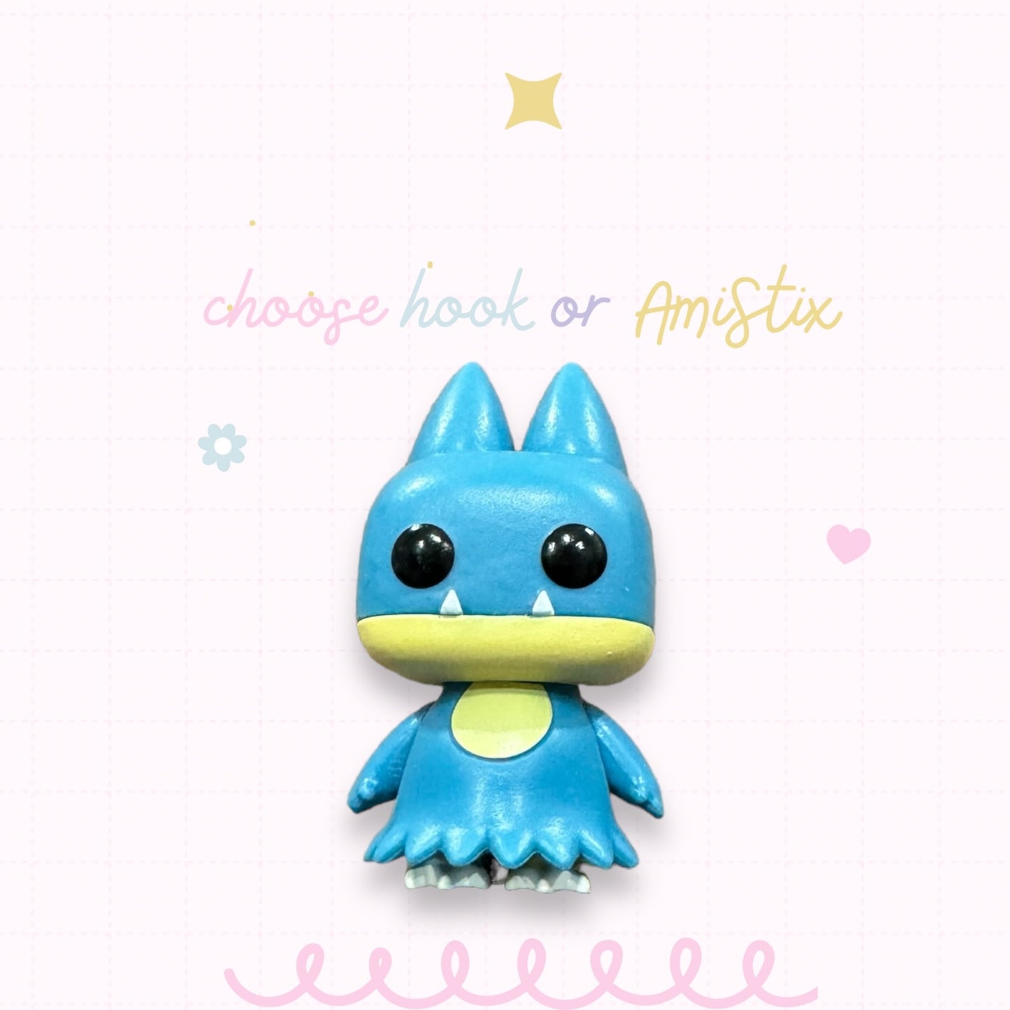 Choose Beaded Crochet Hook and/Or AmiStixTM - Pokemon Munchlax Funko Pocket Pop