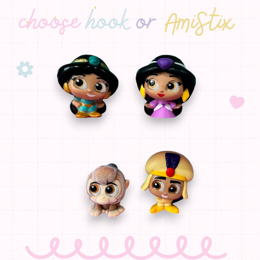 Choose Beaded Crochet Hook and/Or AmiStixTM - Made with Aladdin Disney Doorables