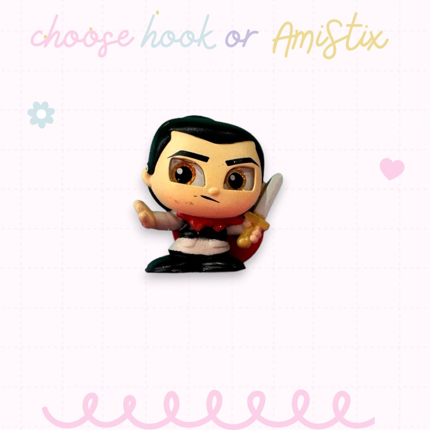 Choose Beaded Crochet Hook and/Or AmiStixTM - Made with Mulan Disney Doorables