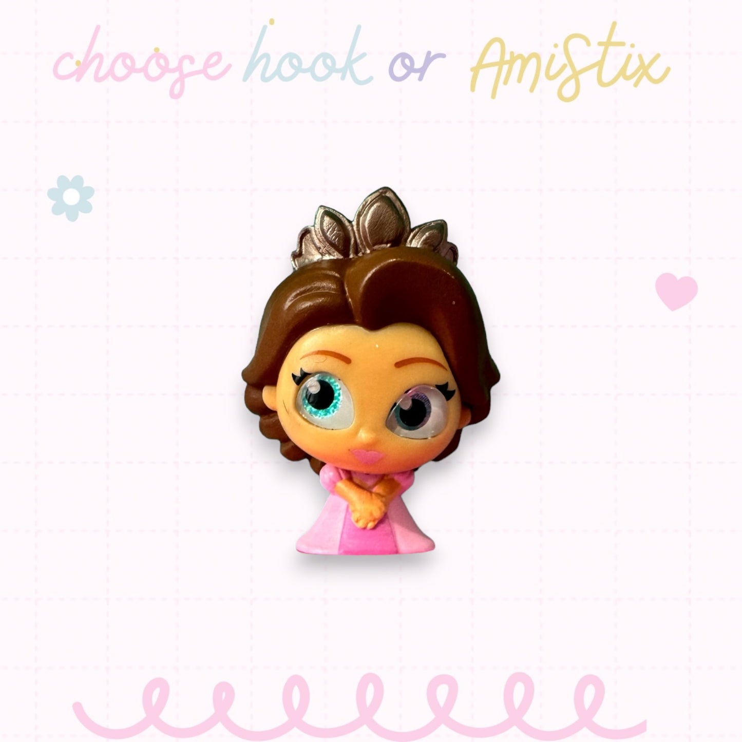 Choose Beaded Crochet Hook and/Or AmiStixTM - Made with Rapunzel Disney Doorables