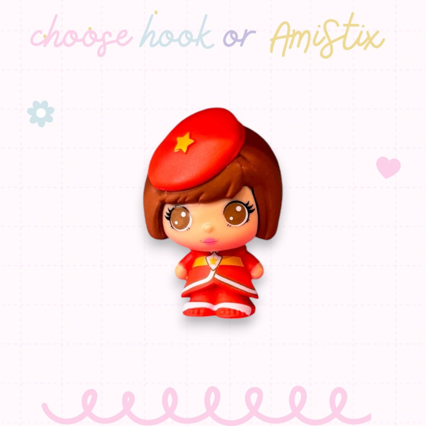 Choose Beaded Crochet Hook and/Or AmiStixTM -  Made with Rainbow Brite Cheebee!