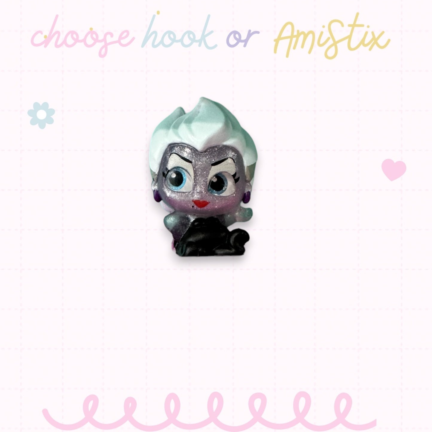 Choose Beaded Crochet Hook and/Or AmiStixTM - Made with Little Mermaid Disney Doorables