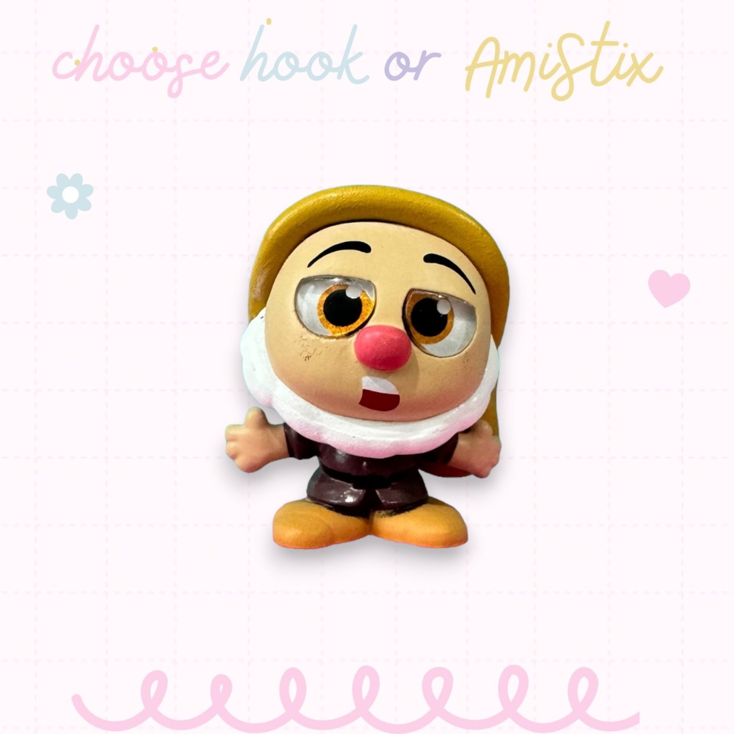 Choose Beaded Crochet Hook and/Or AmiStixTM - Made with Snow White Disney Doorables