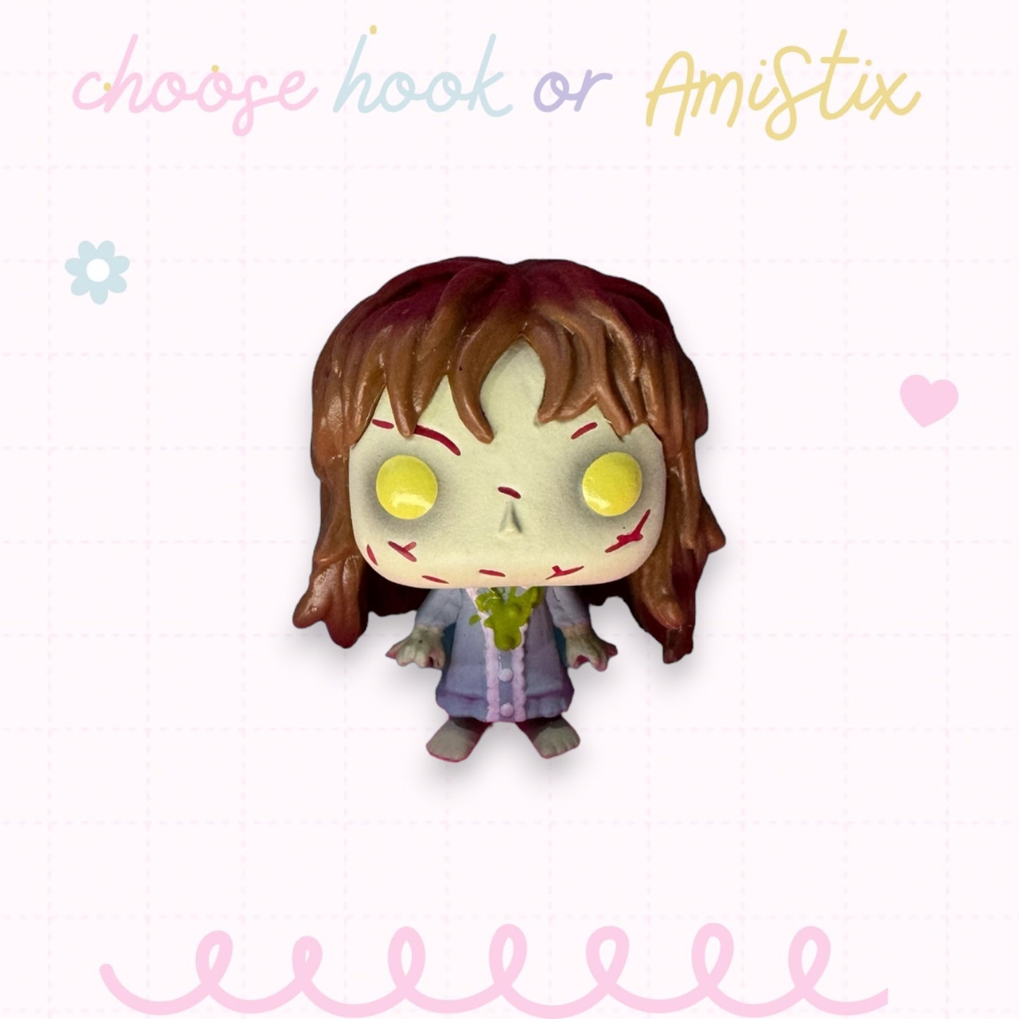 Choose Beaded Crochet Hook and/Or AmiStixTM - Made with Funko Pocket Pop Horror