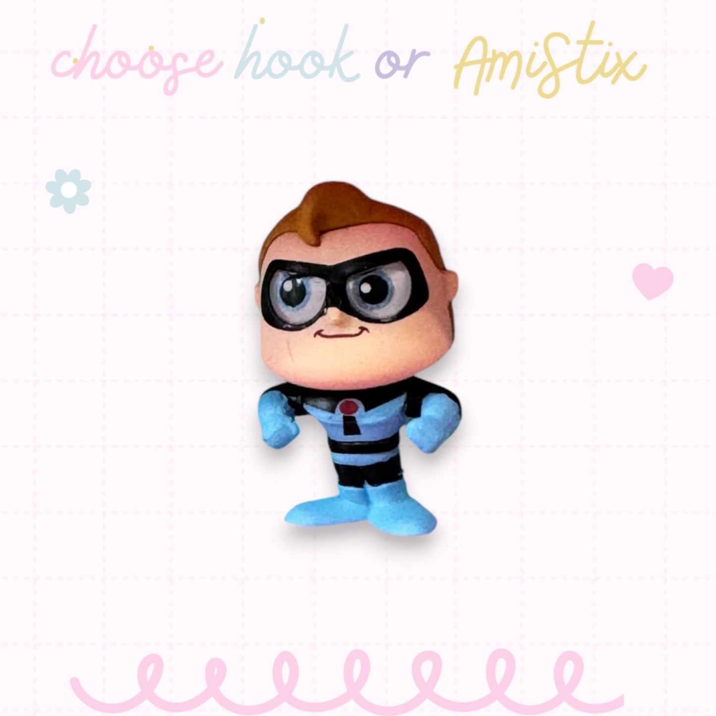 Choose Beaded Crochet Hook and/Or AmiStixTM -  Made with Incredibles Disney Doorables