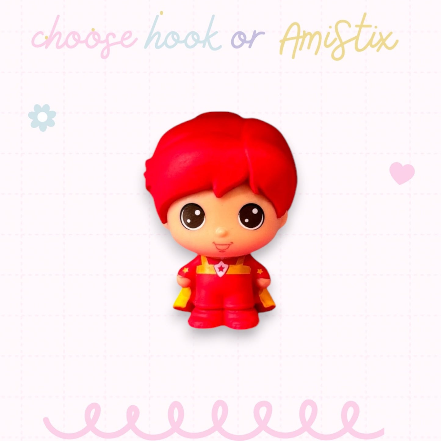 Choose Beaded Crochet Hook and/Or AmiStixTM -  Made with Rainbow Brite Cheebee!