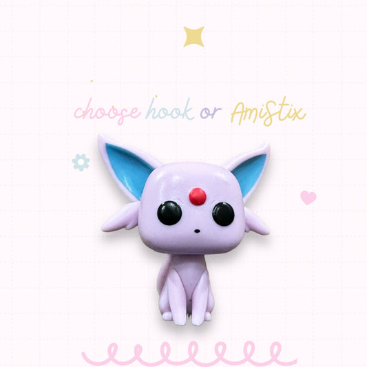 Choose Beaded Crochet Hook and/Or AmiStixTM - Pokemon Espeon Funko Pocket Pop