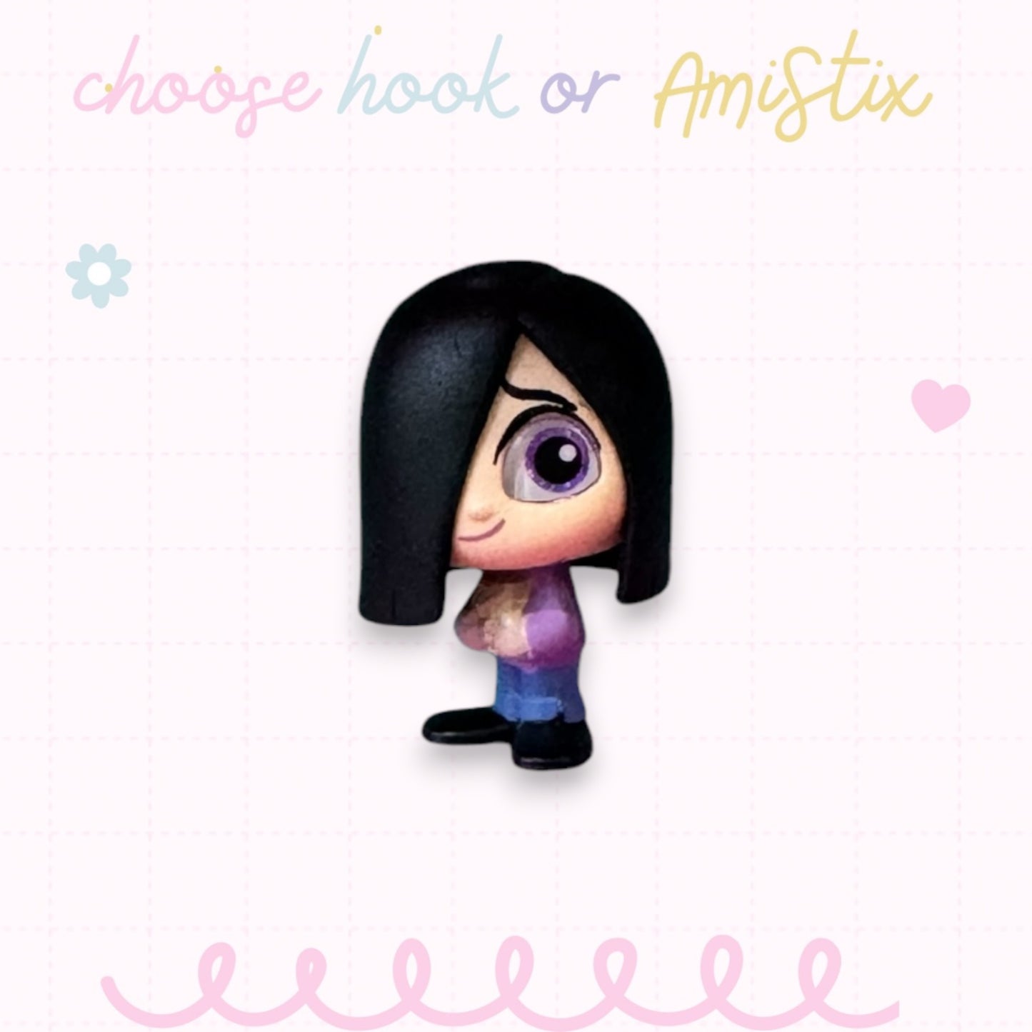 Choose Beaded Crochet Hook and/Or AmiStixTM -  Made with Incredibles Disney Doorables