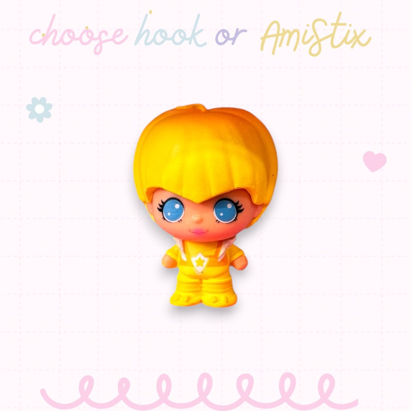 Choose Beaded Crochet Hook and/Or AmiStixTM -  Made with Rainbow Brite Cheebee!