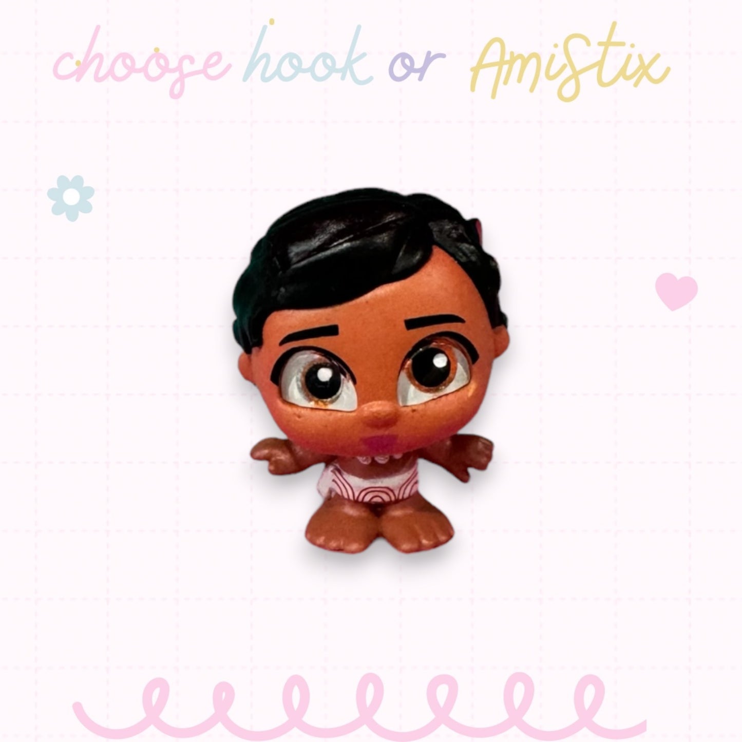 Choose Beaded Crochet Hook and/Or AmiStixTM - Made with Moana Disney Doorables