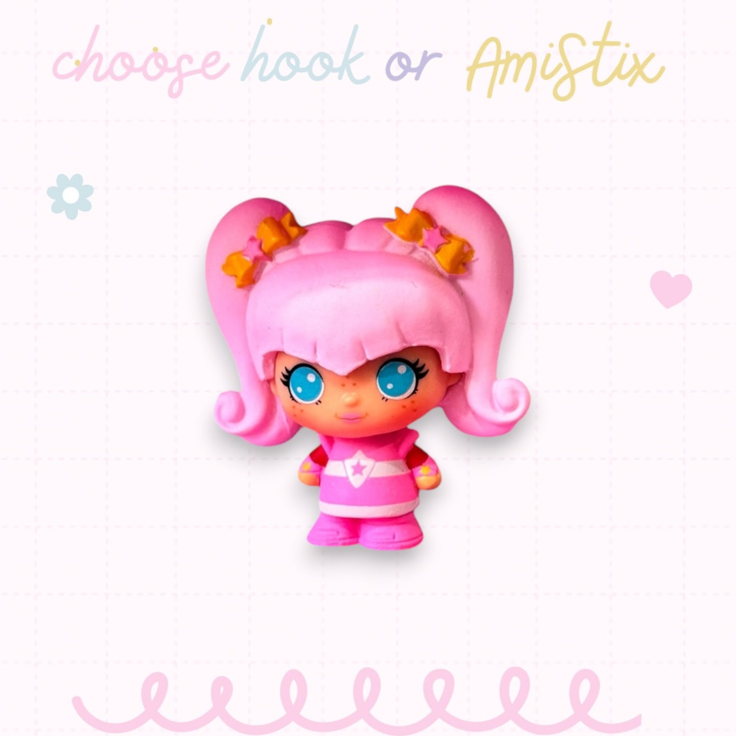 Choose Beaded Crochet Hook and/Or AmiStixTM -  Made with Rainbow Brite Cheebee!