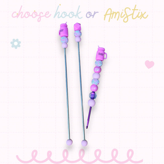 Choose Beaded Crochet Hook and/Or AmiStixTM - Western Barbie