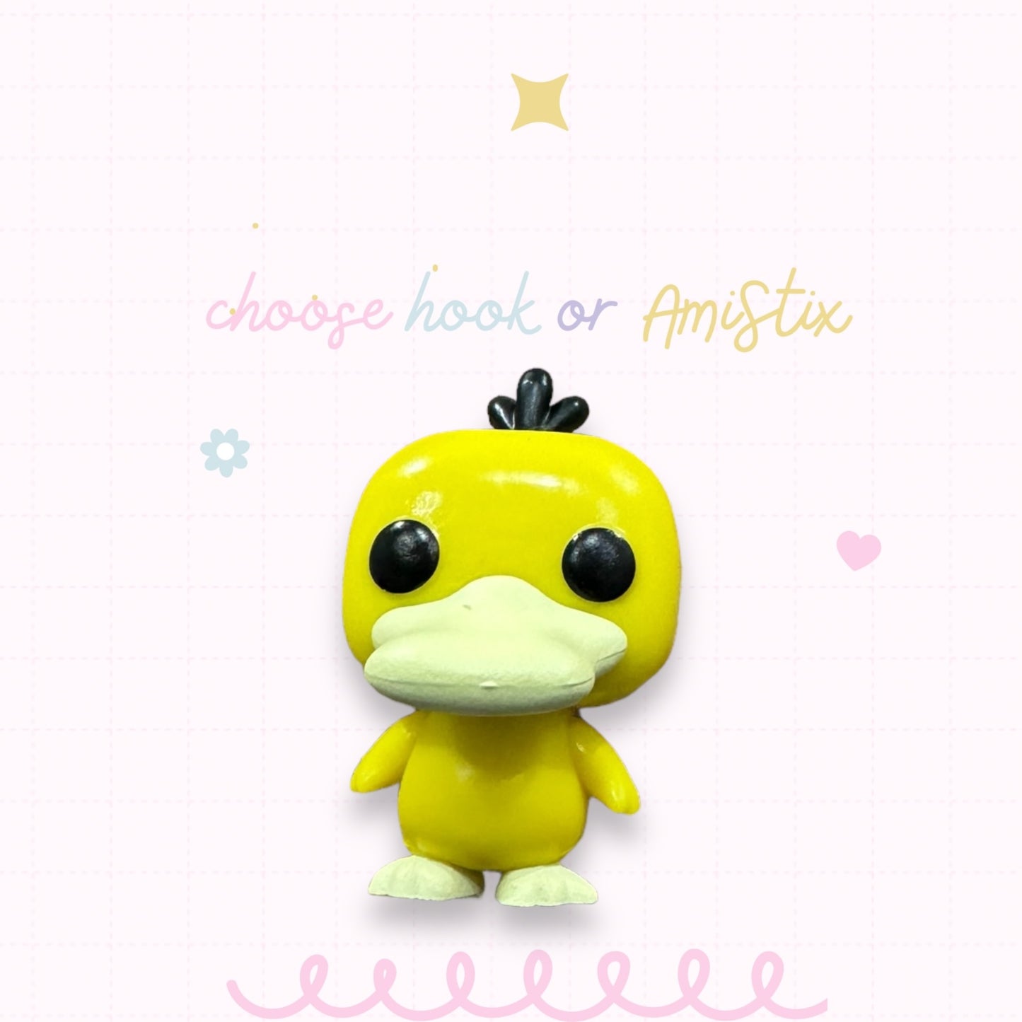 Choose Beaded Crochet Hook and/Or AmiStixTM - Pokemon Espeon Psyduck Funko Pocket Pop