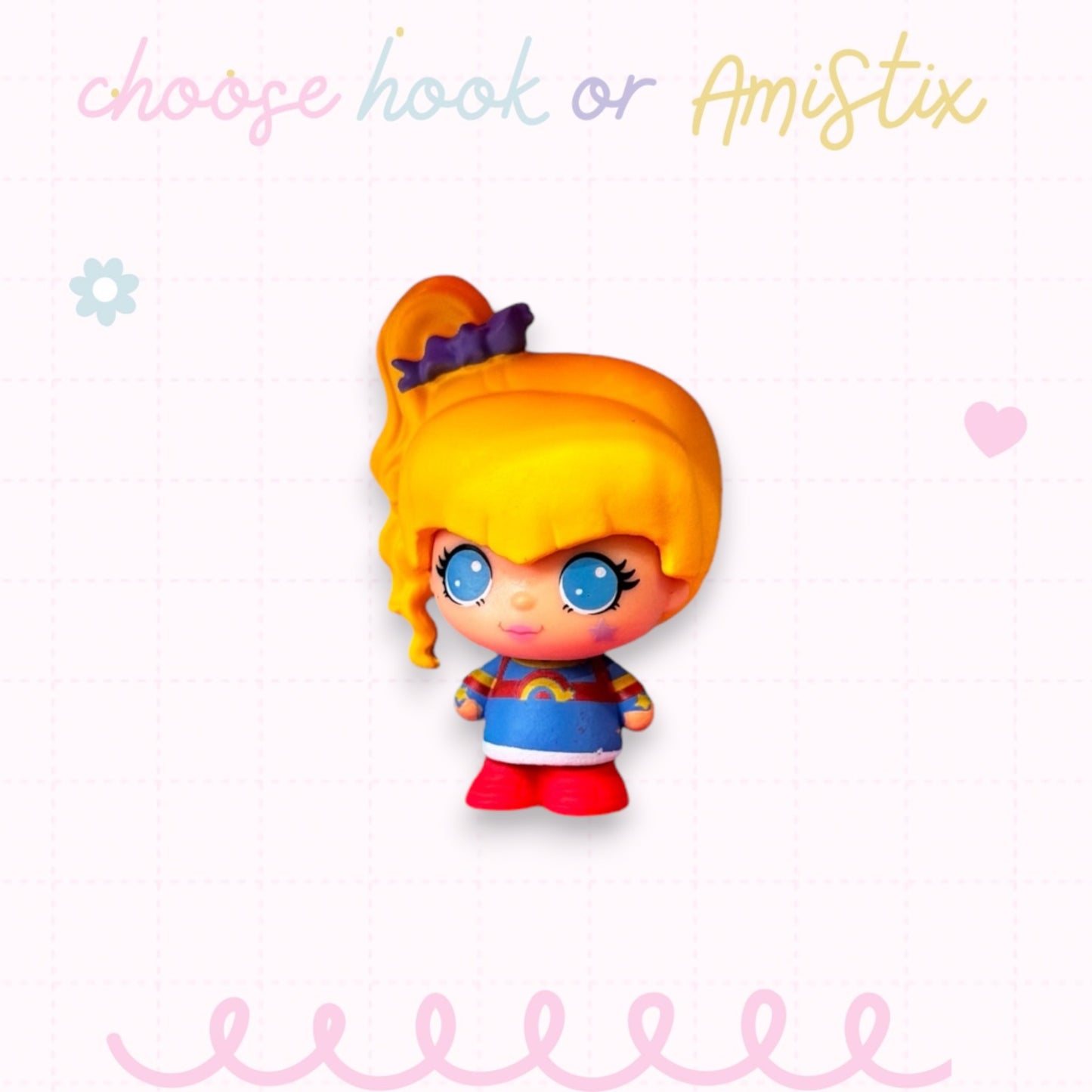 Choose Beaded Crochet Hook and/Or AmiStixTM -  Made with Rainbow Brite Cheebee!