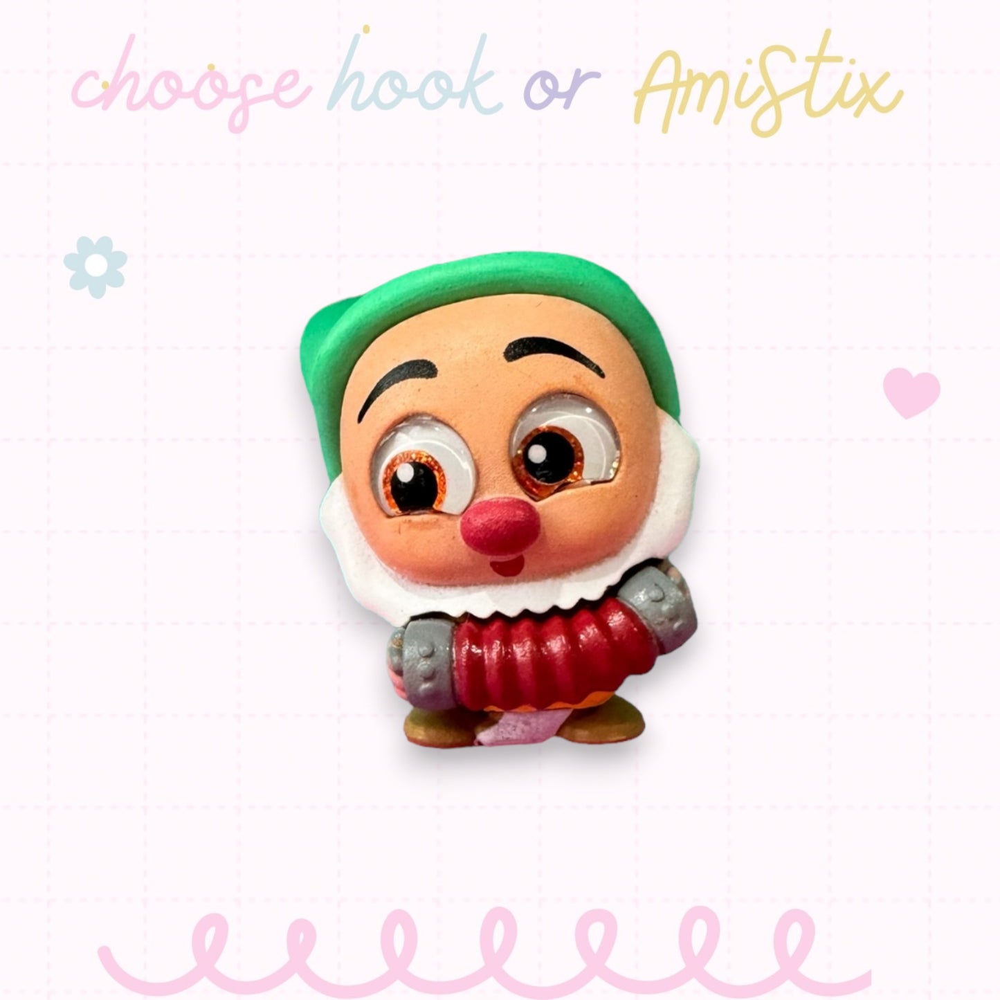 Choose Beaded Crochet Hook and/Or AmiStixTM - Made with Snow White Disney Doorables