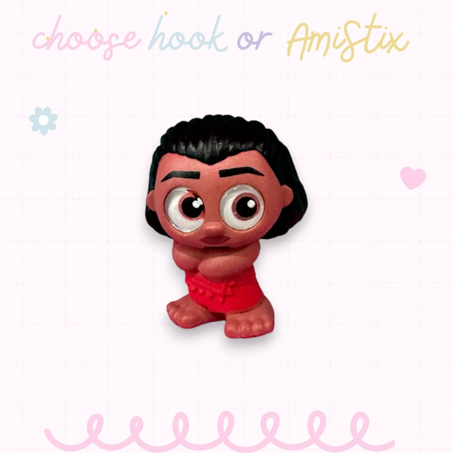 Choose Beaded Crochet Hook and/Or AmiStixTM - Made with Moana Disney Doorables